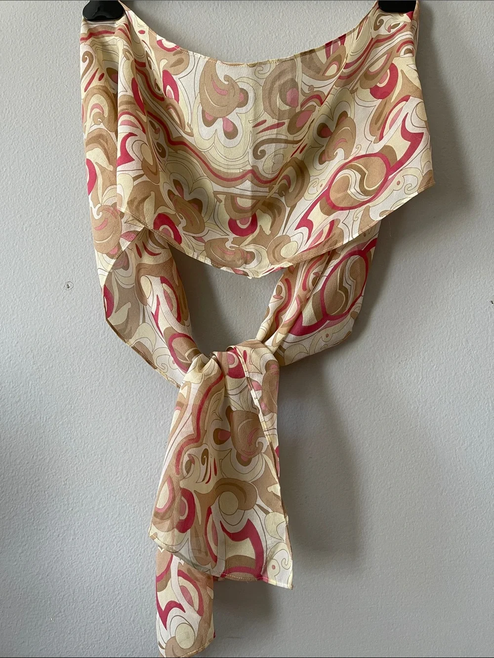 Pierre Cardin and one more chiffon Vintage Scarfs - 2